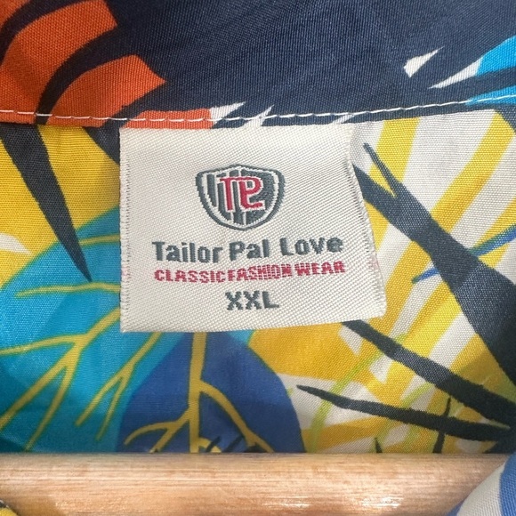 Tailor‎ Pat Love Mens Tropical Short Sleeve Button-Up Shirt 2XL 100% poly… - Picture 10 of 10